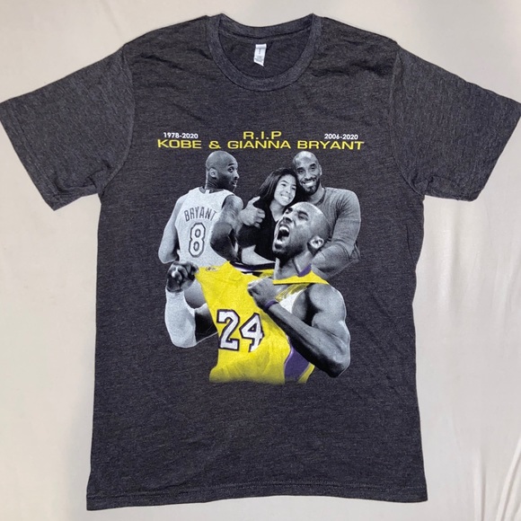 Tops - Kobe Bryant 24 Mamba T-Shirt Gray